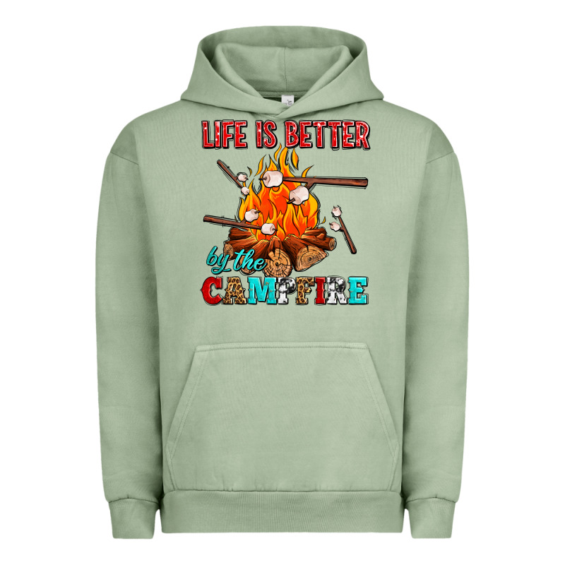 Life Is Better By The Campfire With Marshmallows Urban Hoodie by AdoDesignShop | Teevron