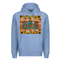 Colony Blue faith it till you make it Premium Hoodie - JahusDesignShop
