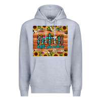 Heather Grey faith it till you make it Premium Hoodie - JahusDesignShop