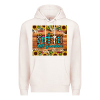 Pale Pink faith it till you make it Premium Hoodie - JahusDesignShop