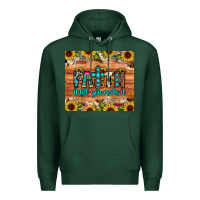 Sports Green faith it till you make it Premium Hoodie - JahusDesignShop