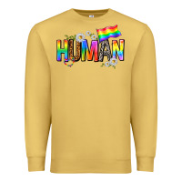 Antique Gold human with daisies Premium Sweatshirt - texasbilliewilder