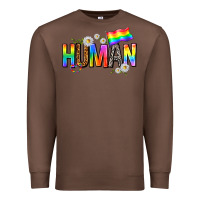 Chestnut human with daisies Premium Sweatshirt - texasbilliewilder