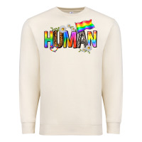 Sandshell human with daisies Premium Sweatshirt - texasbilliewilder