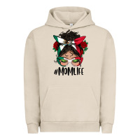 Pigment French Oak mexican mom life messy bun mama Urban Hoodie - BundleAndBundleShop