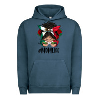 Pigment Midnight Navy mexican mom life messy bun mama Urban Hoodie - BundleAndBundleShop