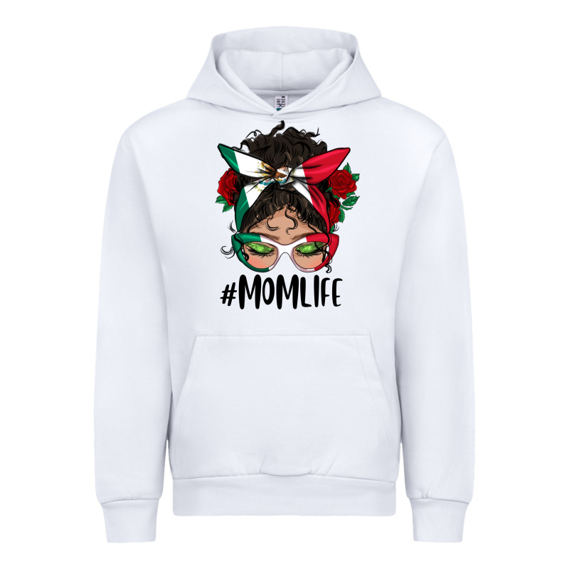 Mexican Mom Life Messy Bun Mama Urban Hoodie by BundleAndBundleShop | Teevron