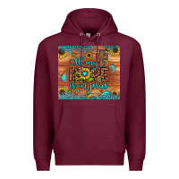 Burgundy all my hope is in jesus Premium Hoodie - JahusDesignShop
