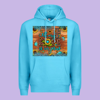 All My Hope Is In Jesus Premium Hoodie Designed By Jahusdesignshop