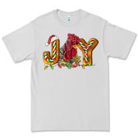 Dove Grey Joy Rooster Premium Tee - LillyAllenDesigns