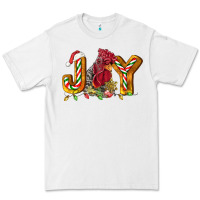 White Joy Rooster Premium Tee - LillyAllenDesigns
