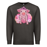Smoke Balerina pig with tutu Premium Sweatshirt - RanaPortraitStore