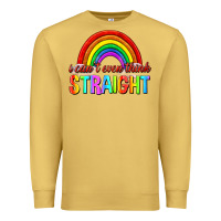 Antique Gold i cant even think straight Premium Sweatshirt - texasbilliewilder
