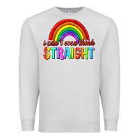 Dove Grey i cant even think straight Premium Sweatshirt - texasbilliewilder