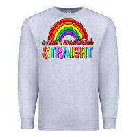 Heather Grey i cant even think straight Premium Sweatshirt - texasbilliewilder