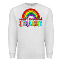 Oatmeal Heather i cant even think straight Premium Sweatshirt - texasbilliewilder