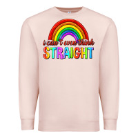 Pale Pink i cant even think straight Premium Sweatshirt - texasbilliewilder