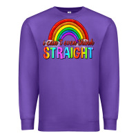 Purple i cant even think straight Premium Sweatshirt - texasbilliewilder