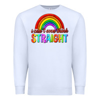 White i cant even think straight Premium Sweatshirt - texasbilliewilder