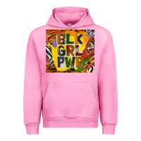 Fuchsia Pink black girl power tumbler Urban Hoodie - BundleAndBundleShop