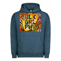 Pigment Midnight Navy black girl power tumbler Urban Hoodie - BundleAndBundleShop