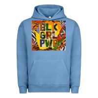Pigment Pebble Blue black girl power tumbler Urban Hoodie - BundleAndBundleShop