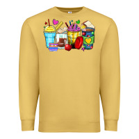 Antique Gold school coffee cups Premium Sweatshirt - Zillion Design Studio