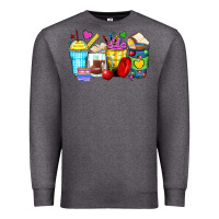 Charcoal Heather school coffee cups Premium Sweatshirt - Zillion Design Studio