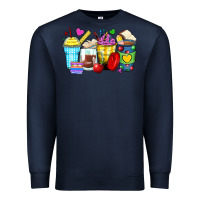 Navy school coffee cups Premium Sweatshirt - Zillion Design Studio