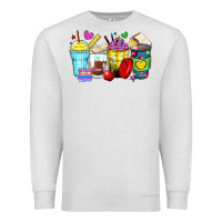 Oatmeal Heather school coffee cups Premium Sweatshirt - Zillion Design Studio