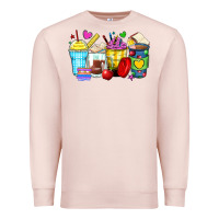 Pale Pink school coffee cups Premium Sweatshirt - Zillion Design Studio