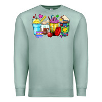 Seafoam school coffee cups Premium Sweatshirt - Zillion Design Studio