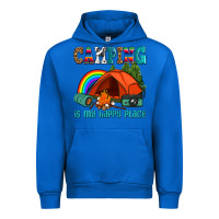 Cobalt camping is my happy  place Urban Hoodie - AdoDesignShop