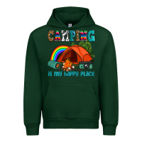 Forest Green camping is my happy  place Urban Hoodie - AdoDesignShop