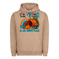 Pigment Burro camping is my happy  place Urban Hoodie - AdoDesignShop