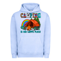 Pigment Grape Ice camping is my happy  place Urban Hoodie - AdoDesignShop