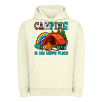 Pigment Pistachio camping is my happy  place Urban Hoodie - AdoDesignShop