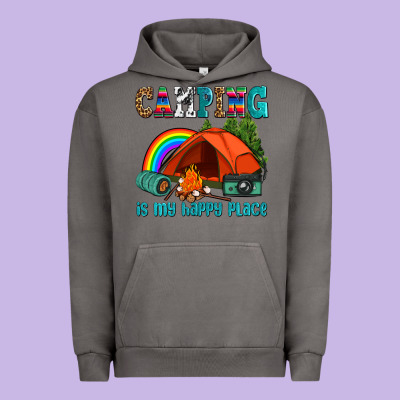 Camping Is My Happy  Place Urban Hoodie Designed By Adodesignshop