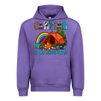 Tulip camping is my happy  place Urban Hoodie - AdoDesignShop