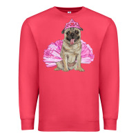 Cardinal Balerina pug with tutu Premium Sweatshirt - RanaPortraitStore