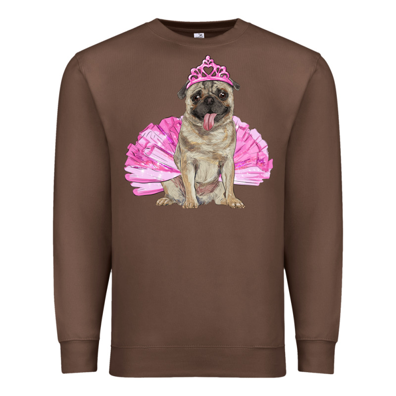 Balerina Pug With Tutu Premium Sweatshirt by RanaPortraitStore | Teevron