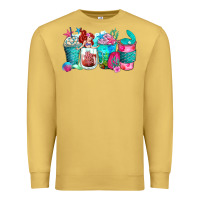 Antique Gold mermaid coffee cups Premium Sweatshirt - Zillion Design Studio