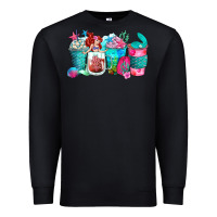 Black mermaid coffee cups Premium Sweatshirt - Zillion Design Studio