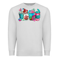 Dove Grey mermaid coffee cups Premium Sweatshirt - Zillion Design Studio