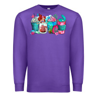 Purple mermaid coffee cups Premium Sweatshirt - Zillion Design Studio