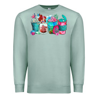 Seafoam mermaid coffee cups Premium Sweatshirt - Zillion Design Studio