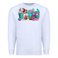 White mermaid coffee cups Premium Sweatshirt - Zillion Design Studio