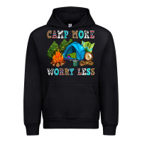 Black camp more worry less Urban Hoodie - AdoDesignShop