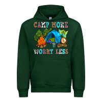 Forest Green camp more worry less Urban Hoodie - AdoDesignShop
