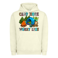 Pigment Pistachio camp more worry less Urban Hoodie - AdoDesignShop